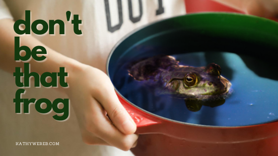 don't be THAT frog @kathywereb.com